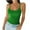 Green-02, variant on Mittory Women's Summer Square Neck Tank Tops Workout Cropped Ribbed Summer Camisole Sleeveless Clothes