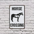 thumbnail image 5 of Horse Crossing Distressed (2 Pack) 7 Inch x 10 Inch Novelty Aluminum Metal Sign Reins Down Slow Up Durable Weatherproof Perfect for Barn Roads Pastures Trails Fun Gift for Riders, 5 of 6