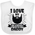 thumbnail image 3 of Inktastic I Love My Bearded Daddy for Fathers Day with Grunge Boys Baby Bib, 3 of 4
