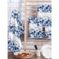 thumbnail image 2 of Blue Floral Kitchen Dish Towels for Drying Dishes Set of 2, Vintage Farmhouse Garden Flower Leaves Waffle Weave Microfiber Hand Tea Bathroom Towels Quick Dry & Absorbent Towel 15.7x23.6, 2 of 7