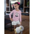 thumbnail image 2 of Cute Panda Princess Long Sleeve Toddler -Image by Shutterstock,  5 Toddler, 2 of 4