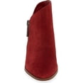 thumbnail image 4 of 1.State Kaleb Wedge Womens Anke Bootie Rosso Red Suede Low Cut Wedge Booties (Rosso, 10), 4 of 6