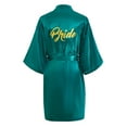 thumbnail image 6 of Hauaitttt Women's Wedding Party Robe Letters Kimono Satin Pyjamas Bridesmaid Bathrobe Robe with Zipper for Women plus Size Kimonos for Women 4x-5x Robe Women Womens Robes Full Length Bathrobe Towel, 6 of 6