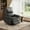 Black, variant on Recliner Chair, 360° Swivel Rocker Glider Nursery Chair with Padded Armrest and Deep Seat, PU Leather Upholstered Reclining Sofa Chair for Living Room, Bedroom and Nursery