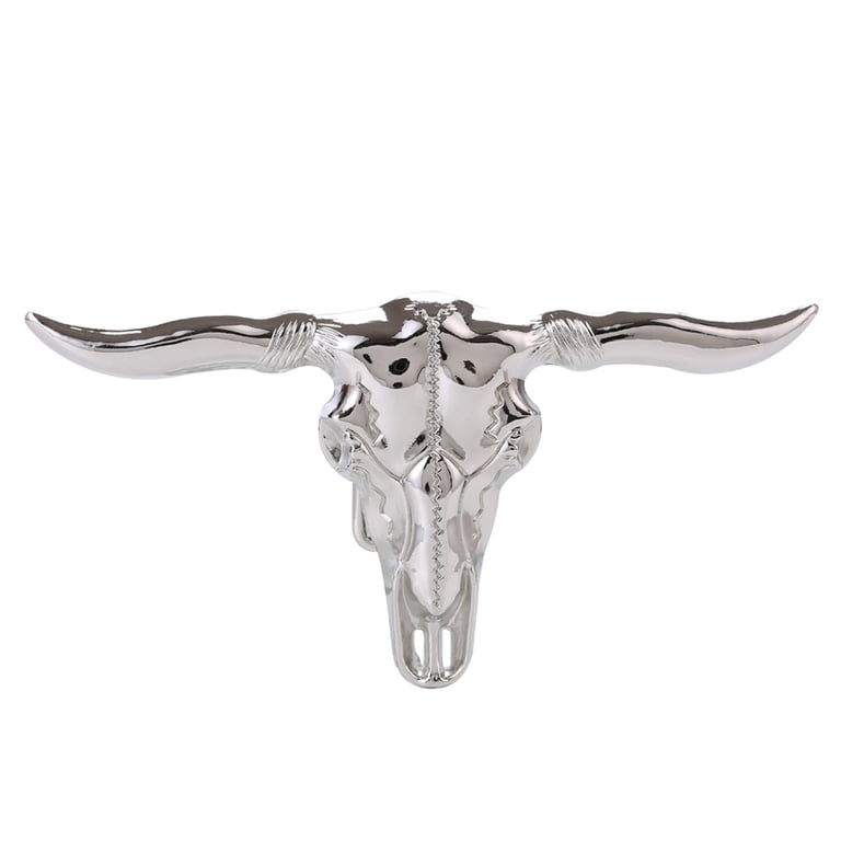 hirigin Cow Head Belt Buckle, Metal Western Cowboy Silver  display picture 2
