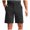 Black, variant on cocolona Mens Shorts Summer Casual Button Work Shorts Outdoors Hiking Shorts Loose Solid Color Business Suit Shorts