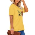 thumbnail image 3 of XCHQRTI Butterfly Graphic Plus T-Shirts Women Graphic Casual Shirt Floral Short Sleeve Tee, 3 of 9