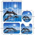 thumbnail image 5 of Gamer Boys Girls Bathroom Set with Shower Curtain and Rugs Accessories, Cute Kids Shower Curtain Set, Computer Child Play Game Shower Curtain for Bathroom, Level Up Bathroom Decor 4 Pcs, 5 of 7
