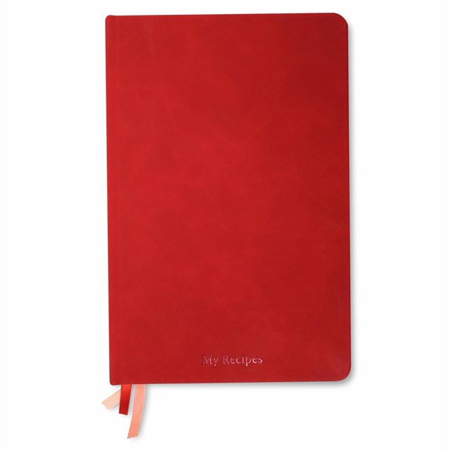 VESSALICO - Livre de Recettes Vierge avec Couverture Rigide et Imperméable, Table de Mesure, Marque-Pages, Poche à Notes 150+ Pages, 8.6Lx5.9W - Livre de Recettes à Écrire - Gardez Vos Recettes pour Toujours