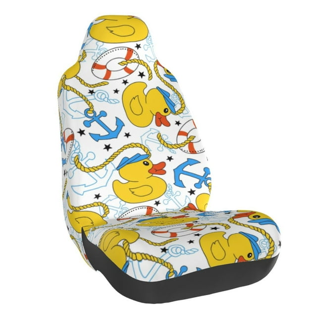 Fotbe Ducks and Anchors Funda para Asiento de Auto con Estampado – Impermeable y Antisudor – Ajuste Universal, Lavable a Máquina, Antideslizante (1 Pieza)