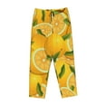thumbnail image 4 of Kll Womens Yellow Limes Print Pajama Pants Soft Pajama Bottoms For Women Cozy Lounge Pants, 4 of 9