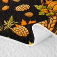 thumbnail image 5 of Manfei Thanksgiving Print Bed Spread Queen,Colorful Fall Leaf Pattern Queen Coverlet Set,3pcs,1 Quilt and 2 Pillowcases, 5 of 7