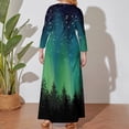 thumbnail image 4 of Northern Lights Long Sleeved Dress womens clothing luxury evening dresses summer dress, 4 of 6