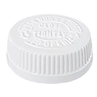 Plastic 1 Gallon Jug, F-Style, 38/400, Natural, HDPE, Jug w/ HIS Child Proof Cap (128oz) 4 Pack