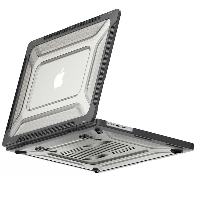 Funda TEKKU HC para MacBook Pro 16 Negra A2485 A2780 A2991 M1 M2 M3 Pro Max