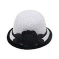 thumbnail image 1 of PEIXUN Chapeau de Pêcheur Décontracté pour Femmes Automne et Hiver avec Fleurs, 1 of 2