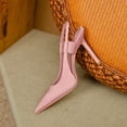 thumbnail image 3 of Bixock Casual Sandals for Women,Womens High Heels Closed Pointed Toe Ankle Strap Pumps Vintage D'Orsay Dress Party Shoes, 3 of 5