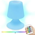 thumbnail image 1 of Lámpara De Mesa Con Altavoz Bluetooth, 6 Colores Y 3 Modos, Luz Nocturna, Lámpara De Noche Recargable Para Dormitorio, Sala De Estar, Patio, Jardín Yuarrent HA037304-00, 1 of 6