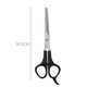 thumbnail image 1 of Tijeras de adelgazamiento de peluquería, tijeras de adelgazamiento dentadas de salón profesional con mango de ABS de eje de acero inoxidable de calidad, 6" negro, 1 of 5