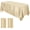 Champagne, variant on 2 Packs Satin Tablecloth 102 x 58 Inches Rectangular Table Overlay Cover Bright Silk Tablecloth Smooth Fabric Table Decor for Wedding Banquet Decoration (Gold)