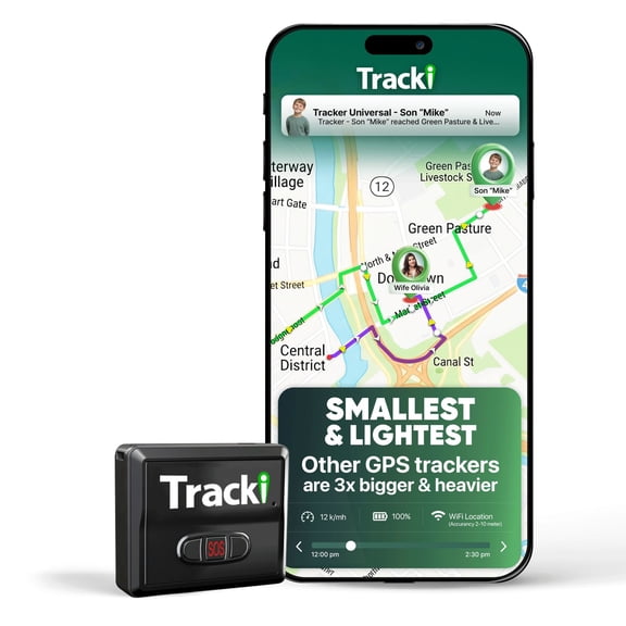 Tracki 4G LTE GPS Tracker for Vehicles, Real-Time Magnetic Mount