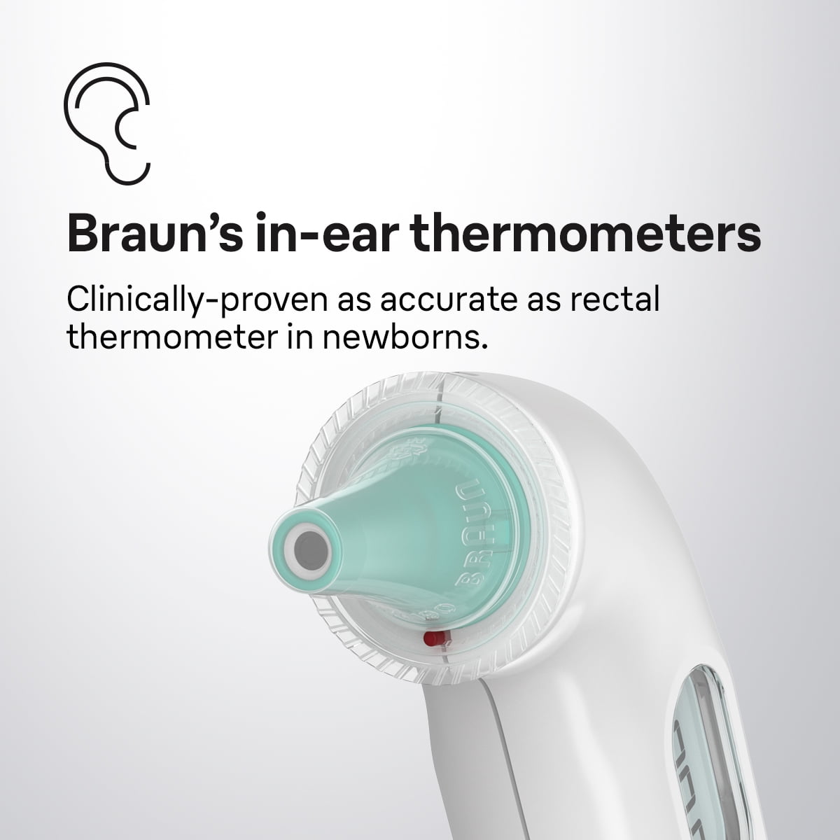 Braun Thermo Scan 3 Ear Thermometer, for Infant and Toddlers, White  IRT3030US
