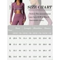 thumbnail image 7 of FEOYA Workout Jackets for Women Long Sleeve Ladies Full Zip Crop Top Lightweight Athletic Slim Fit Yoga Sportwear with Thumb Active Track Jacket Holes XL Purple, 7 of 7