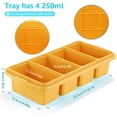 thumbnail image 7 of Silicone Freezer Tray With Lid 2pack-orange Food Molds For Soup Sauce Broth Leftovers Ice Cubes, 7 of 7