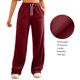 thumbnail image 3 of WILLBEST Pantalones Casuales para Mujer, con Bolsillos Inclinados, Pierna Ancha, Cómodos Pantalones Deportivos de Cintura Alta, Ropa Deportiva Versátil para Yoga con Bolsillos Grande, 3 of 8