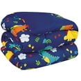 thumbnail image 2 of Sapphire Home 3 Piece Multicolor Dinosaur Print Bedding Set, Twin, 2 of 3