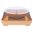 thumbnail image 2 of Almencla 360 degreeSolar LED Turntable Presentation Plate Turntable Jewelry Display Stand Gold, 2 of 8