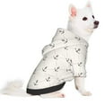 thumbnail image 5 of Cauagu Anchors Pattern Winter Pet Hoodie Sweatshirts- Dog Hoodie Sweater with Leash Hole - Cute Dog Hoodie - Pet Clothes Puppy Cat Custume -X-Large, 5 of 8