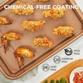 thumbnail image 3 of AirExpect Copper Crisper Tray Non-Stick Elevated Mesh Grill Basket, 2 Piece Set, 3 of 9