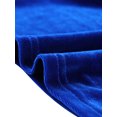 thumbnail image 5 of INSPIRE CHIC Women's Retro Velvet Tie Neck Long Sleeve Casual Work Blouse Top L Royal Blue, 5 of 6