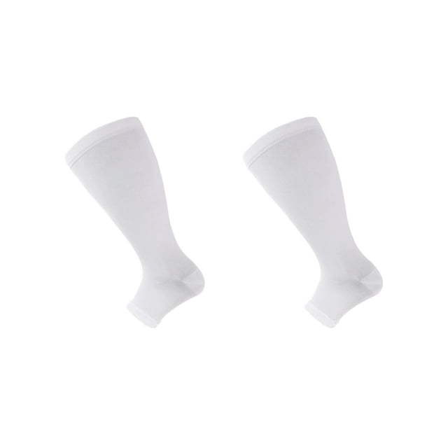 MesaSe 2Pcs Compression Socks Durable Knee High Socks Calf Support Compression Socks for Men Yellow 2XL