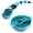 Blue Cyan, variant on Mixing Bowls-Plastic Nesting Mixing Bowl Set of 8, Kitchen Gadgets for Apartments Space Saving, Including Measuring Cups Sifter Colander, Easy Storage Cooking Baking, Rv Camper Accessories, No BPA