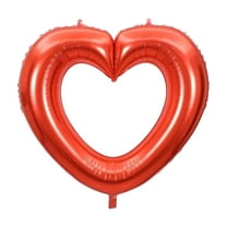 Coollooc 33 Inch Red Heart Foil Balloons Valentines Day Love Heart Balloons Big Red Heart Shaped Mylar Balloons for Valentines Day Party Engagement Anniversary Wedding Birthday Decor Supplies