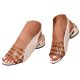 thumbnail image 3 of MKLEKYY Sandalias de Plataforma para Mujer, de Verano, Con Banda Elástica Lisa, Informales, Con Punta Abierta y Tacones Cuadrados, Cómodas Sandalias de Playa, 3 of 5