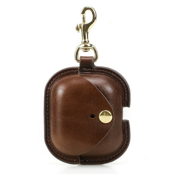 Leather Carrying Case for Samsung Galaxy Buds 3/3 Pro – Anti-Lost Protective Earbuds Cover with Clip, Wireless Charging Compatible