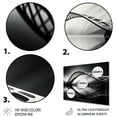 thumbnail image 3 of Designart "Grey Bridge Steel Euphony Charcoal I" Architecture Metal Wall Decor, 3 of 5