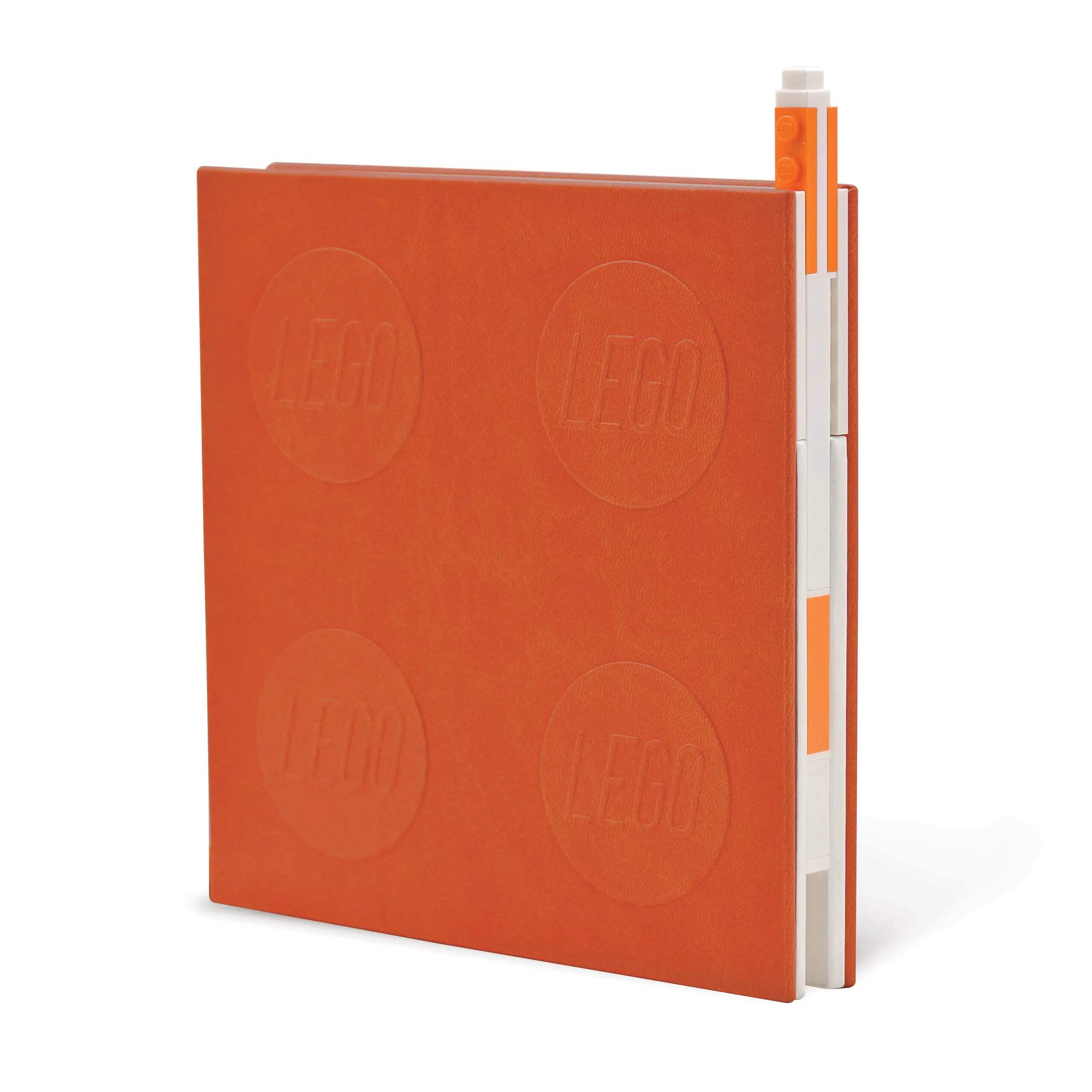 LEGO Stationery Locking Notebook with Gel Pen - Orange (52440)