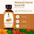 thumbnail image 5 of SVA Carrot Seed Oil - 1 Fl Oz – 100% Natural Cold Pressed Carrot Oil - for Face, Skin Care, Hair Care, Scalp Massage & Body Massage – Carrier Oil with Dropper, 5 of 8