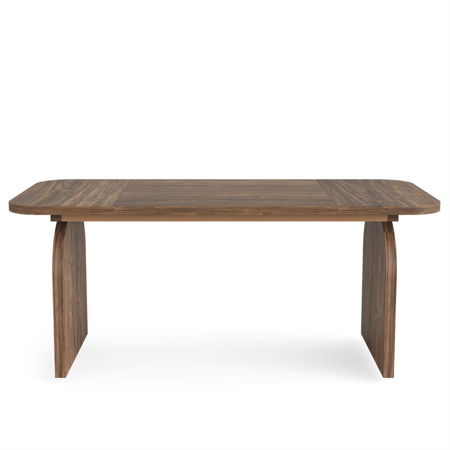 Demi Bonn 63" Wood Executive Computer Desk, Modern Duty Study Writing Gaming Table for Home Office, Rectangle Workstation, Brown