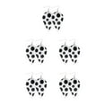 thumbnail image 3 of yingyy Léopard Boucles d'Oreilles Impression Fille Accessoire de Mode Bijoux Féminin Oreille Dangles Type 7 5Set, 3 of 6