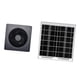 thumbnail image 3 of Extractor solar silencioso y resistente, accesorio para invernaderos y casas de mascotas en exteriores. Gris de 8 pulgadas, 3 of 9