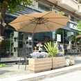 thumbnail image 6 of Villacera Cantilever Umbrella - 10FT Offset Outdoor Patio Umbrella with Tilt, Beige, 6 of 8