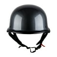 thumbnail image 2 of 1Storm Novelty Motorcycle Half Face Helmet German Style DOT Approved: HKY602 Fiber Black, 2 of 8