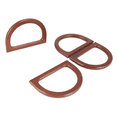 thumbnail image 3 of 12PCS D-Shaped Wooden Purse Handles, Wood Replacement Handles for DIY Bag Purse Handbags Clutch Making (Brown), 3 of 8