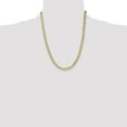thumbnail image 2 of Diamond2Deal 10k Yellow Gold 6.5mm Semi-Solid Curb Link Chain Necklace for Women 22", 2 of 2