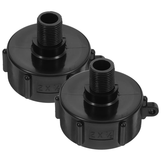 2 Pcs Adaptateur IBC Robuste pour Tuyau de Jardin Raccord de Réservoir IBC Filetage Grossier Connecteur d'Eau Adaptateur de Valve IBC Convertisseur de Réservoir d'Eau Raccords de Transfert IBC